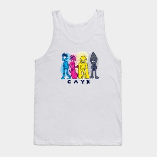 CMYK: Cyclops Medusa Yeti Kraken Tank Top